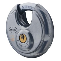 Diskus-Vorhängeschloss gleichschließend Edelstahl 5 Stifte 70mm