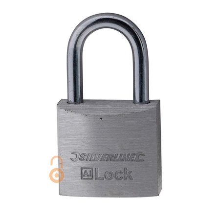 Silverline Vorhängeschloss 30mm Aluminium