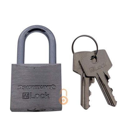 Silverline Vorhängeschloss 30mm Aluminium