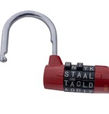 Buchstabenschlösser 65mm Wortschloss - Roter Ausführung