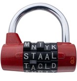 Buchstabenschlösser 65mm Wortschloss - Roter Ausführung