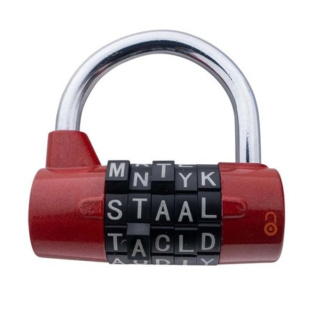 Buchstabenschlösser 65mm Wortschloss - Roter Ausführung
