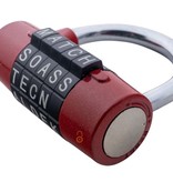 Buchstabenschlösser 65mm Wortschloss - Roter Ausführung