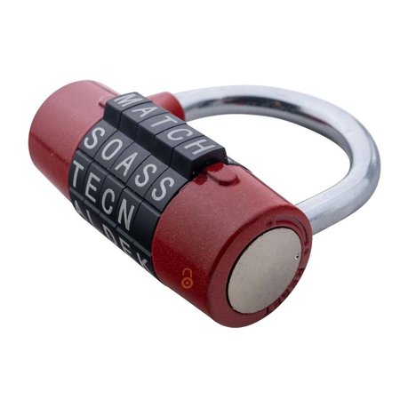 Buchstabenschlösser 65mm Wortschloss - Roter Ausführung