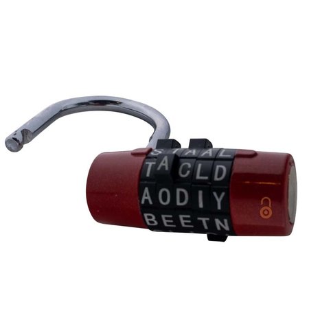 Buchstabenschlösser 65mm Wortschloss - Roter Ausführung