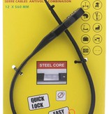 Stahlex Kabel Zahlenschloss tie rib 12x560mm