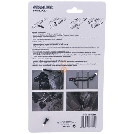Stahlex Kabel Zahlenschloss tie rib 12x560mm