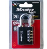 Masterlock Cijferhangslot met herstelsleutel - zelf-instelbare cijfercode