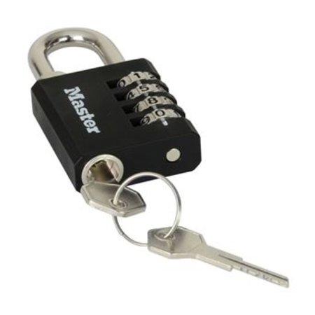 Masterlock Zahlenschloss mit Override-Schlüssel - selbst einstellbarer Zahlencode