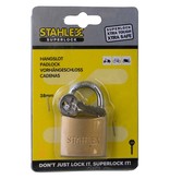 Stahlex Hangslot 38 mm goudkleur – zwaar hangslot met geharde beugel