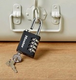 Masterlock Zahlenschloss mit Override-Schlüssel - selbst einstellbarer Zahlencode