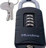 Masterlock Cijferhangslot met herstelsleutel - zelf-instelbare cijfercode - Zware uitvoering