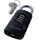 Masterlock Cijferhangslot met herstelsleutel - zelf-instelbare cijfercode - Zware uitvoering