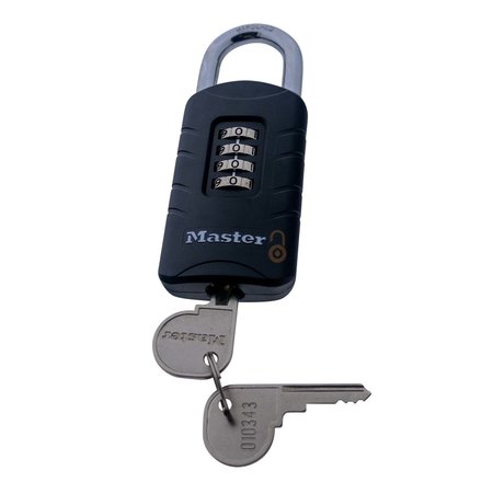 Masterlock Zahlenschloss mit Override-Schlüssel - selbst einstellbarer Zahlencode - Zware Ausführung