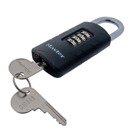 Masterlock Zahlenschloss mit Override-Schlüssel - selbst einstellbarer Zahlencode - Zware Ausführung