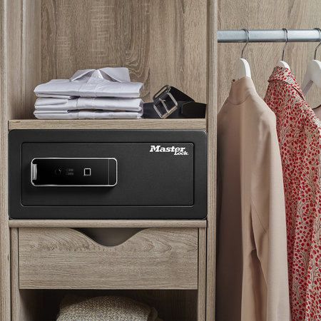 Masterlock Biometrische kluis met vingerafdruk – grote Master Lock kluis voor laptop, documenten en waardevolle spullen