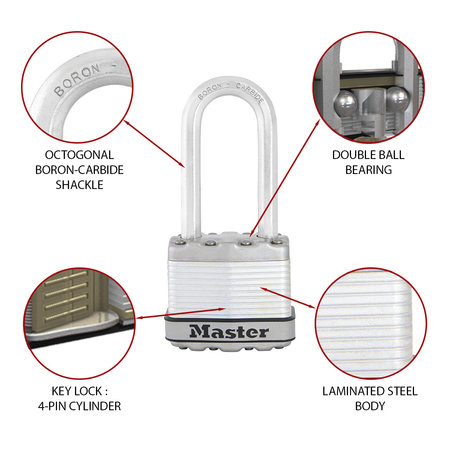 Masterlock Hangslot weerbestendig - hoge beugel