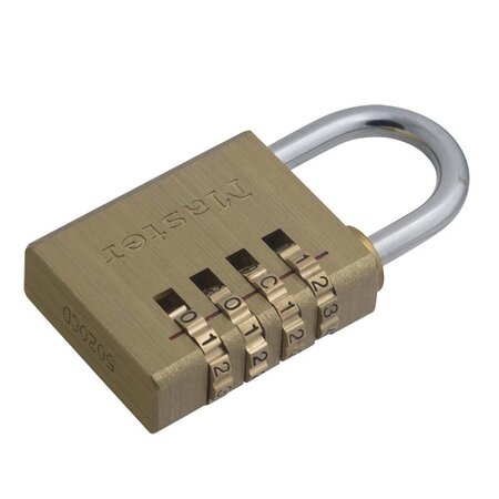 Masterlock Aluminium Vorhängeschloss 40mm mit Messing Ausführung