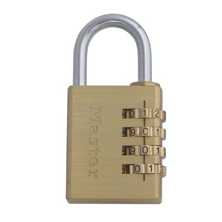 Masterlock Aluminium Vorhängeschloss 40mm mit Messing Ausführung