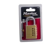 Masterlock Aluminium Vorhängeschloss 40mm mit Messing Ausführung