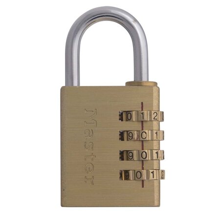 Masterlock Aluminium Vorhängeschloss 40mm mit Messing Ausführung