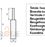 Lock-it Cijferhangslot met Masterkey  XL