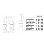 Burgwächter Burgwächter 60mm Hangslot Zeewaterbestendig Gelijksluitend