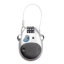 Intrekbare staalkabel met cijferslot, Snap+lock