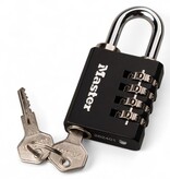 Masterlock Zahlenschloss mit Override-Schlüssel - selbst einstellbarer Zahlencode