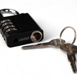 Masterlock Cijferhangslot met herstelsleutel - zelf-instelbare cijfercode