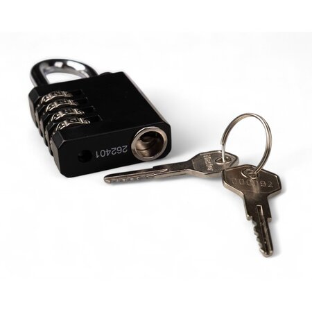 Masterlock Cijferhangslot met herstelsleutel - zelf-instelbare cijfercode
