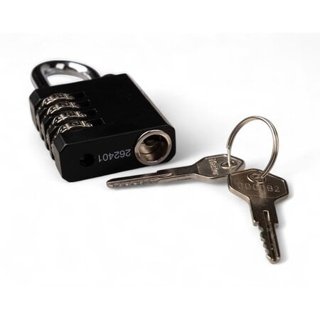 Masterlock Zahlenschloss mit Override-Schlüssel - selbst einstellbarer Zahlencode