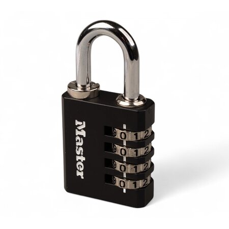 Masterlock Zahlenschloss mit Override-Schlüssel - selbst einstellbarer Zahlencode