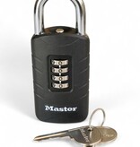 Masterlock Cijferhangslot met herstelsleutel - zelf-instelbare cijfercode - Zware uitvoering