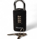 Masterlock Cijferhangslot met herstelsleutel - zelf-instelbare cijfercode - Zware uitvoering