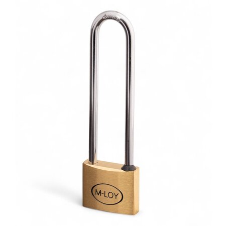 M-loy Hangsloten hoge beugel 40mm gelijksluitend