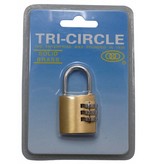 Tri-Circle Zahlenschlösser Messing 30mm