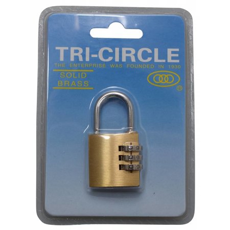 Tri-Circle Zahlenschlösser Messing 30mm