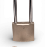 Work-it Hangslot 38 mm met hoge beugel 60 mm – blanco kast geschikt voor graveren