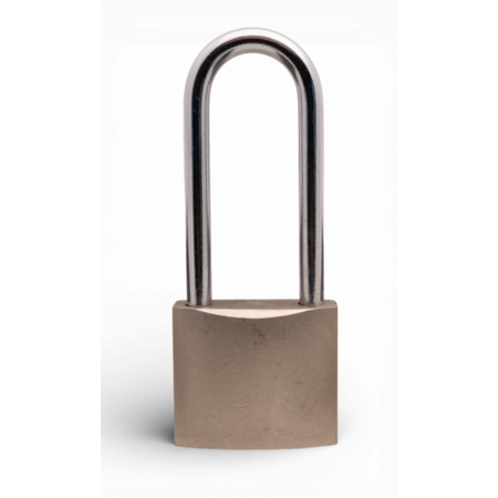 Work-it Hangslot 38 mm met hoge beugel 60 mm – blanco kast geschikt voor graveren