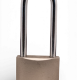 Work-it Hangslot 38 mm met hoge beugel 60 mm – blanco kast geschikt voor graveren