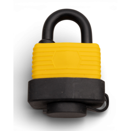 Work-it Spatwaterdicht hangslot 40 mm met beschermkap – geschikt voor buitengebruik