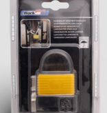 Work-it Spatwaterdicht hangslot 40 mm met beschermkap – geschikt voor buitengebruik