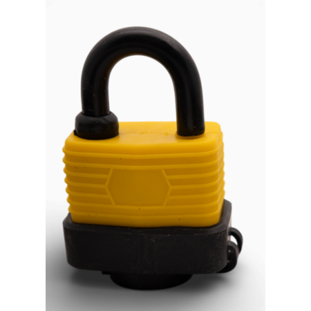 Work-it Spatwaterdicht hangslot 40 mm met beschermkap – geschikt voor buitengebruik