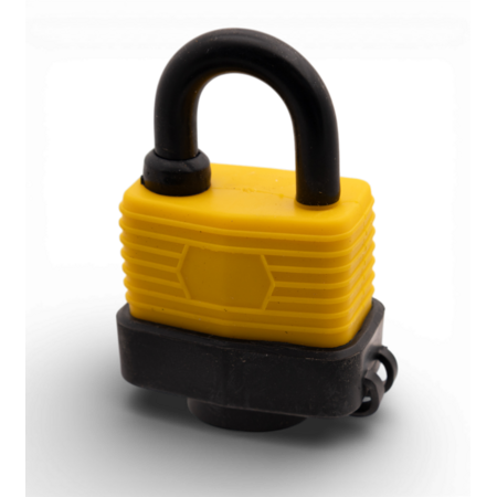 Work-it Spatwaterdicht hangslot 40 mm met beschermkap – geschikt voor buitengebruik