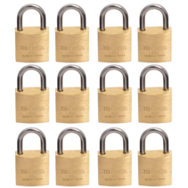 Aktie 6 - 12hangslotjes gelijksluitend 20mm