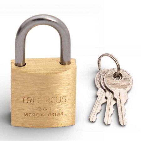 Tri-Circle Hangsloten gelijksluitend 20mm