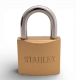 Stahlex Hangslot 38 mm goudkleur – zwaar hangslot met geharde beugel