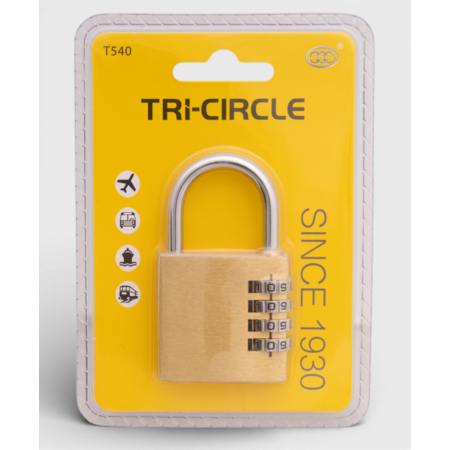 Tri-Circle 3 Stück Zahlenschlösser 40mm