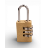 Tri-Circle Cijfersloten Messing 20mm